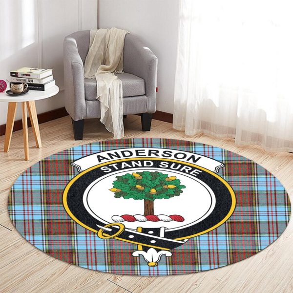 Anderson Ancient Tartan Crest Round Rug Online Hot Sale - Image 2