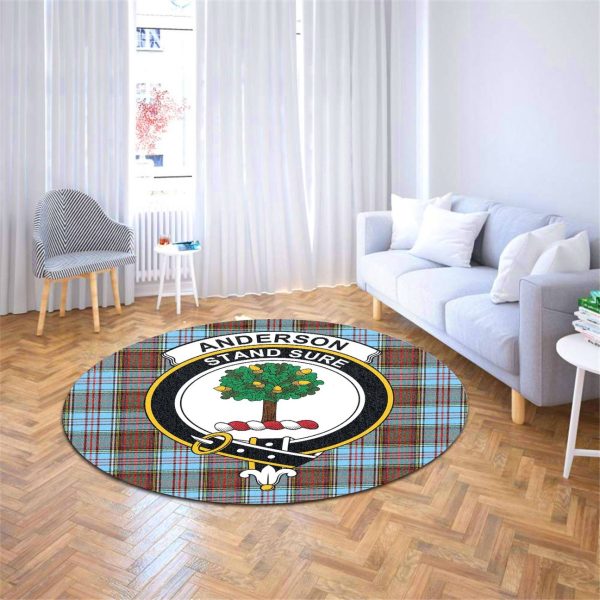 Anderson Ancient Tartan Crest Round Rug Online Hot Sale - Image 4