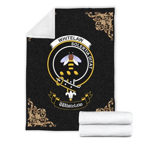 Whitelaw Crest Tartan Premium Blanket Black Online Hot Sale