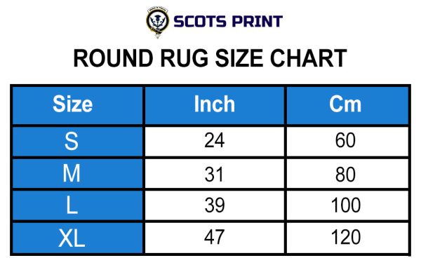 Dennistoun Tartan Crest Round Rug Online - Image 5