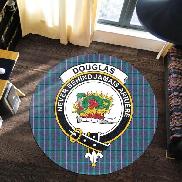 Douglas Modern Tartan Crest Round Rug Supply - Image 3