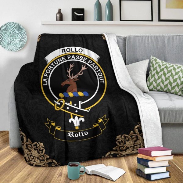 Rollo Crest Tartan Premium Blanket Black For Discount - Image 2