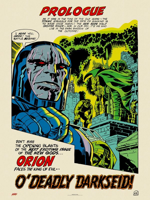New Gods #1:  O  Deadly Darkseid!  Poster Discount