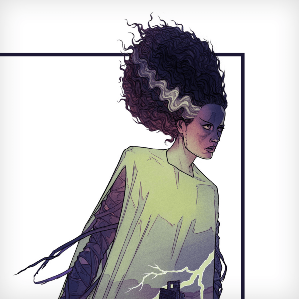 Bride of Frankenstein T-Shirt For Sale - Image 2