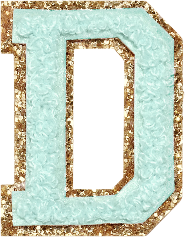 Cotton Candy Glitter Varsity Letter Patch For Discount - Image 5