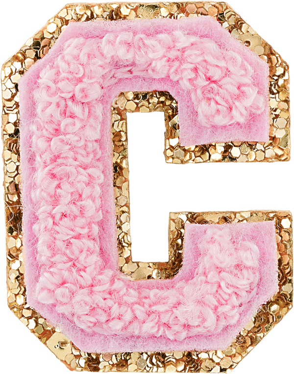Flamingo Mini Glitter Varsity Letter Patch For Discount - Image 4