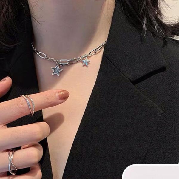 Vintage Trendy Stars Necklace Online Sale - Image 4